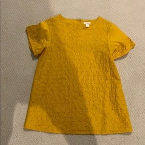 Target Cat and Jack girls youth 14/16 yellow shirt